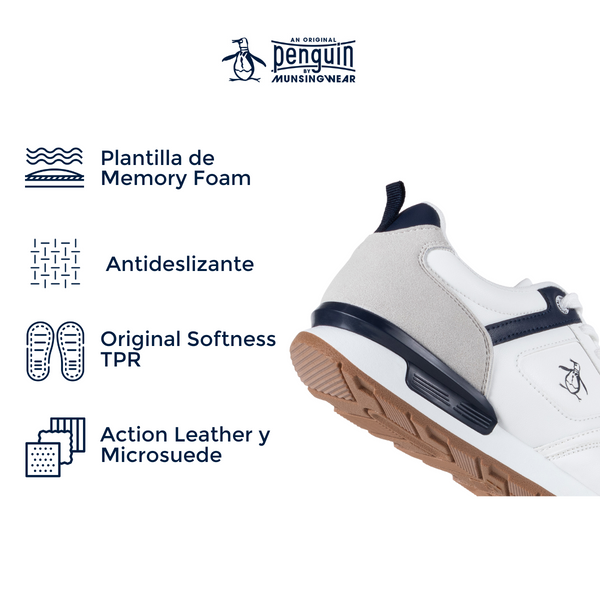 Tenis Original Penguin Style Darío Blanco