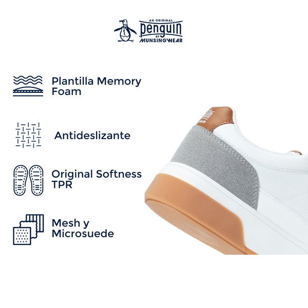 Tenis Original Penguin Style Hancock Blanco
