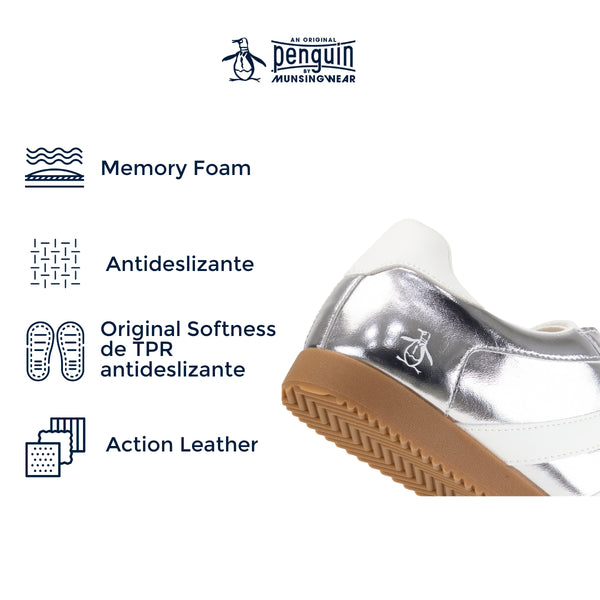 Tenis Penguin Dama Style Violet Plata