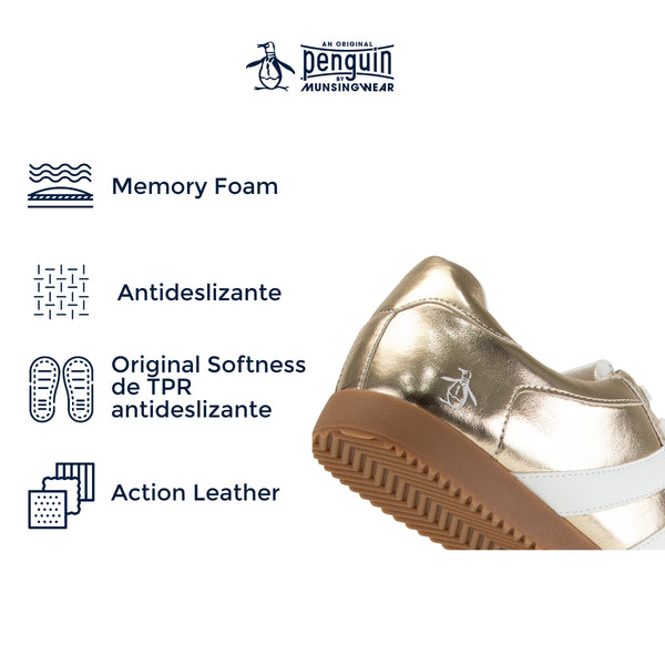 Tenis Penguin Dama Style Violet Dorado