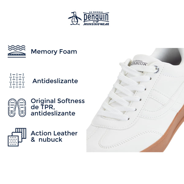 Tenis Penguin Dama Style Cleo Blanco