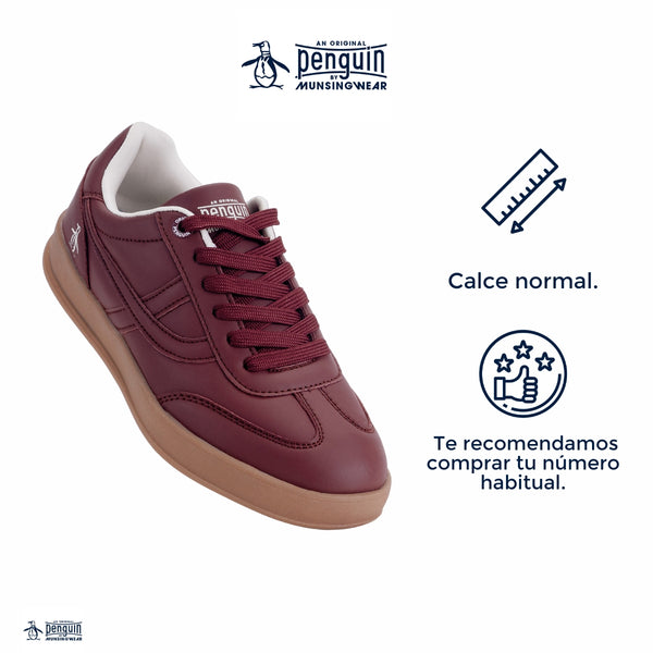 Tenis Penguin Dama Style Cleo Tinto