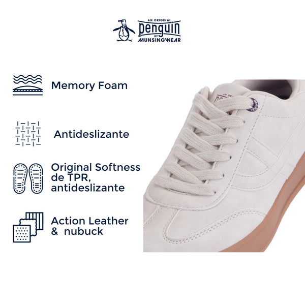 Tenis Penguin Dama Style Cleo Beige