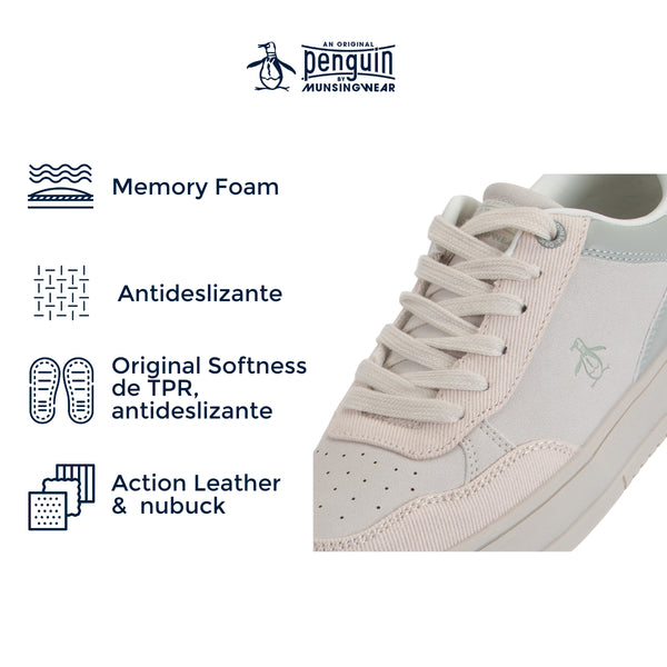 Tenis Penguin Dama Style Claudia Beige