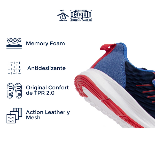 Tenis Sport Original Penguin Style Rocko Azul Marino