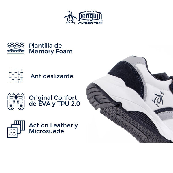 Tenis Original Penguin Style Morgan Blanco