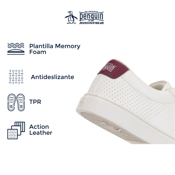 Tenis Original Penguin Style Kim Off Blanco
