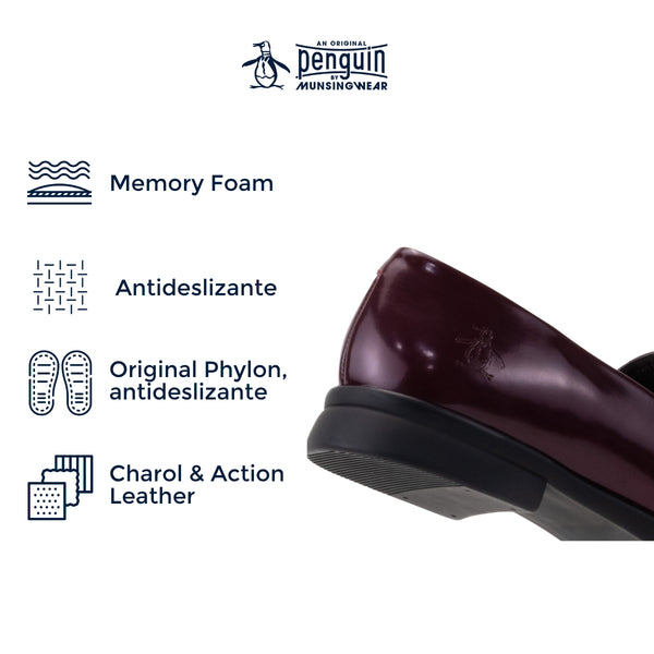 Mocasín Style Alice Burgundy Para   Dama