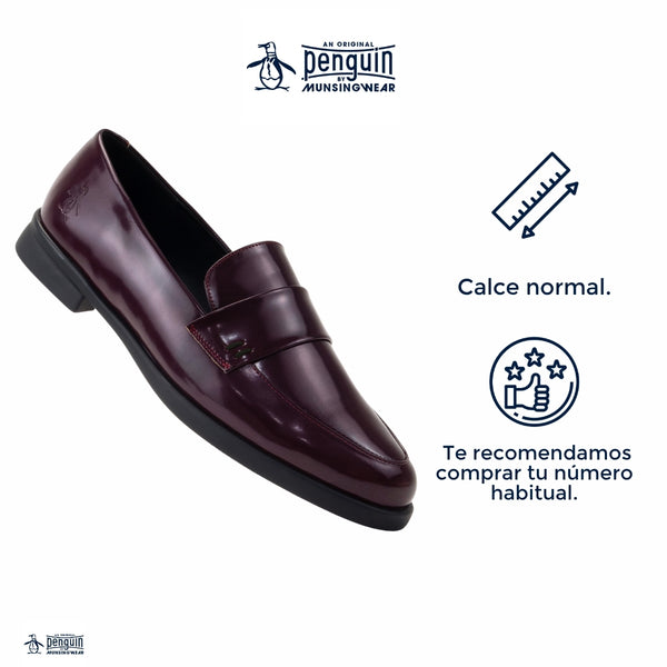 Mocasín Style Alice Burgundy Para   Dama