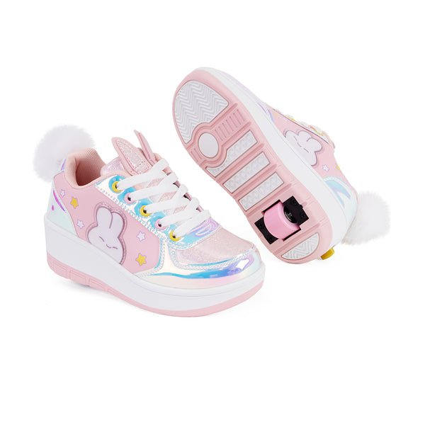 Tenis Patín Speed Rollers Bunny Roller Rosa Shine Wocoró