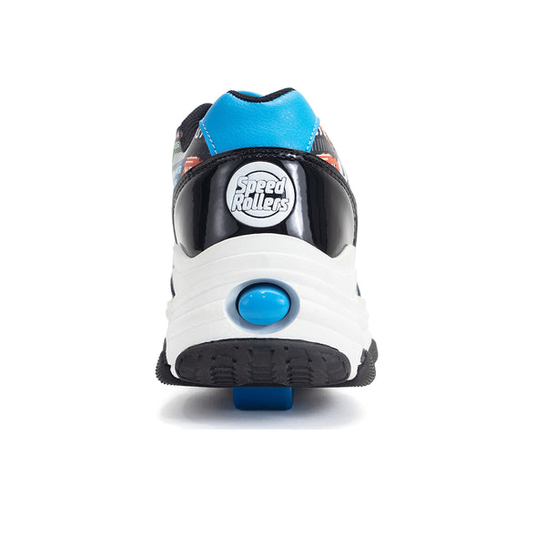 Tenis Patín Speed Rollers Style Street Skate Negro Para Niño