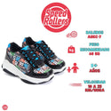 Tenis Patín Speed Rollers Style Street Skate Negro Para Niño