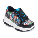 Tenis Patín Speed Rollers Style Street Skate Negro Para Niño