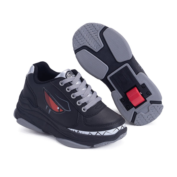 Tenis Patín Speed Rollers Style Dark Smile Negro Para Niño