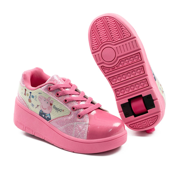Tenis Patín Peppa Pig Escuela Rosa