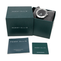 Reloj Perry Ellis Para Hombre Slim Line Negro De 46 mm