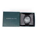 Reloj Perry Ellis Para Hombre Decagon GT Negro De 44 mm
