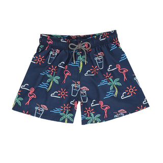 Traje De Baño WAVE Motion Tropical Night Azul Marino