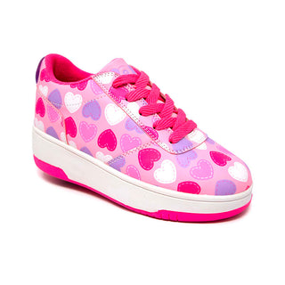 Tenis Patín Heelys Rosa Corazones