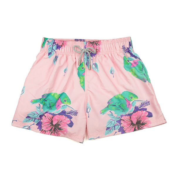 Traje De Baño Wave Motion Flor Hibisco Candy Pink