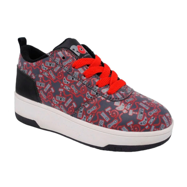 Tenis Patín Heelys Negro Con Gris