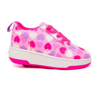 Tenis Patín Heelys Rosa Corazones