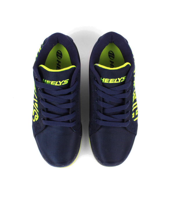 Tenis Patín Heelys Azul Marino Con Amarillo