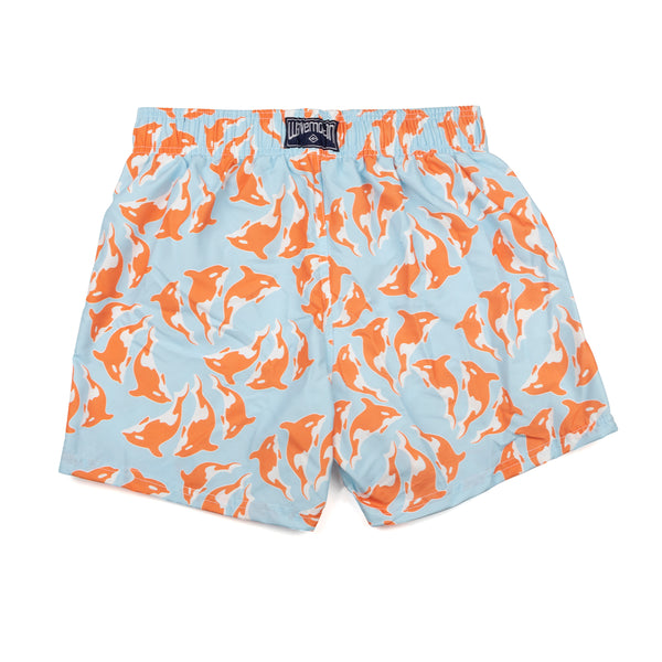 Traje De Baño Wave Motion Orcas Azul Pastel