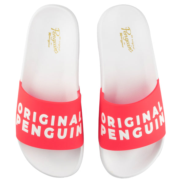 Sandalia Para Mujer Original Penguin Slides Alina Blanco Coral