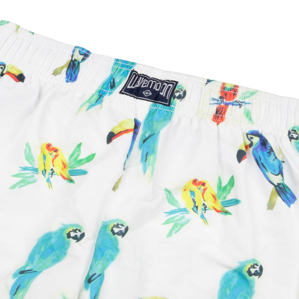 Traje De Baño Wave Motion Aves Tropicales Blanco