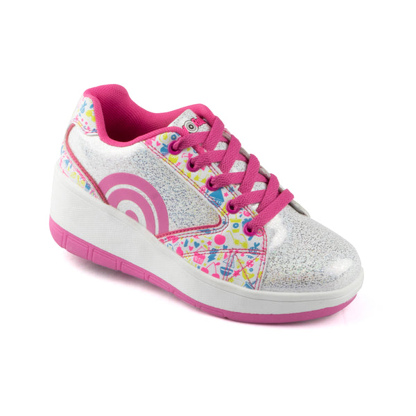 Tenis Patín Para Niña Speed Rollers Corazones Rosa