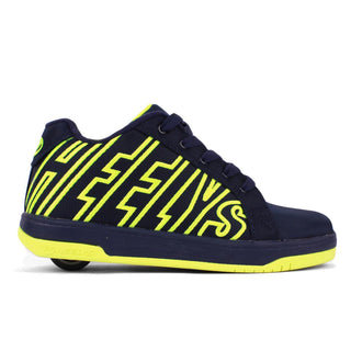 Tenis Patín Heelys Azul Marino Con Amarillo