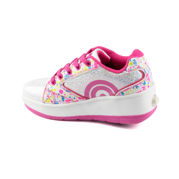 Tenis Patín Para Niña Speed Rollers Corazones Rosa