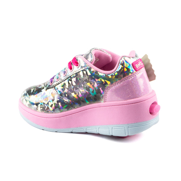 Tenis Patín Onix Holográfico Estrella Plata