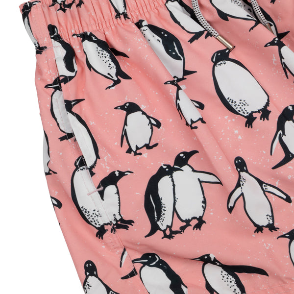 Traje De Baño Wave Motion Pingüinos Peach