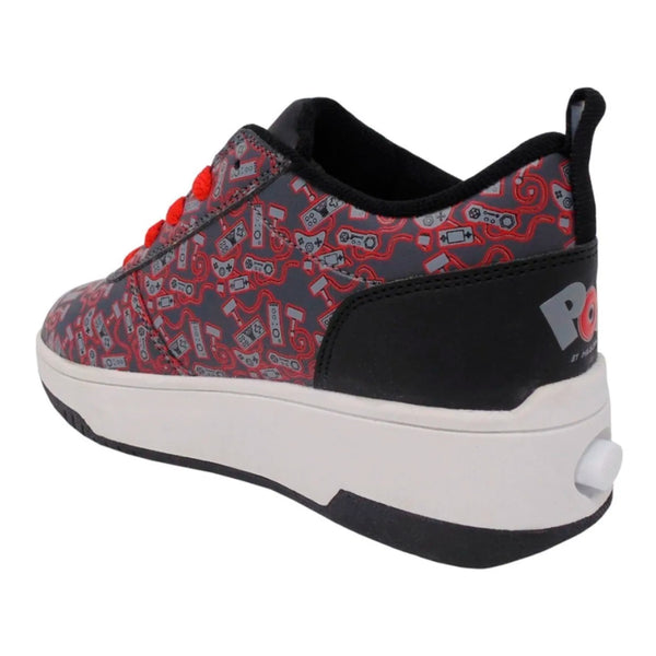 Tenis Patín Heelys Negro Con Gris