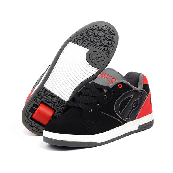 Tenis Patín Heelys Negro Con Rojo