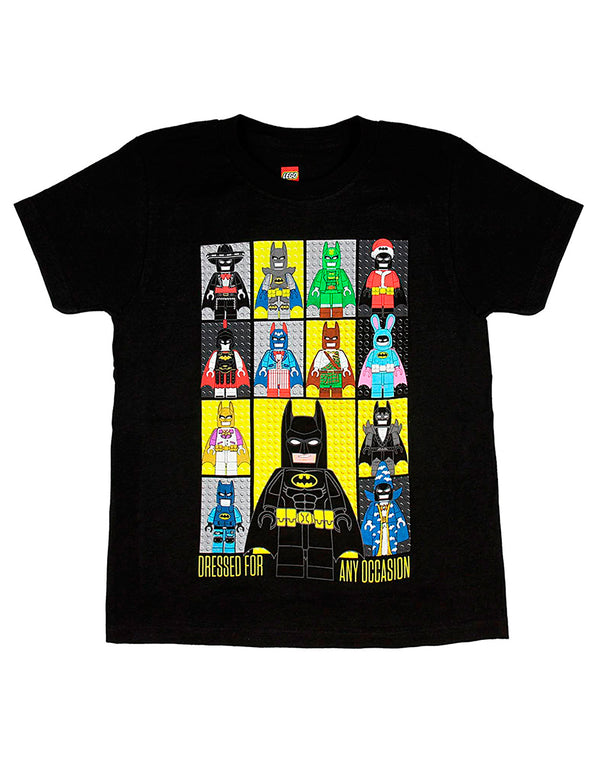 Playera Para Niño Lego Batman Dress For Any Ocasión Negro
