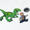 Playera Para Niño Lego Jurassic Park Blanco