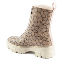 Bota Combat Vida Leve Style Rosa Estampado