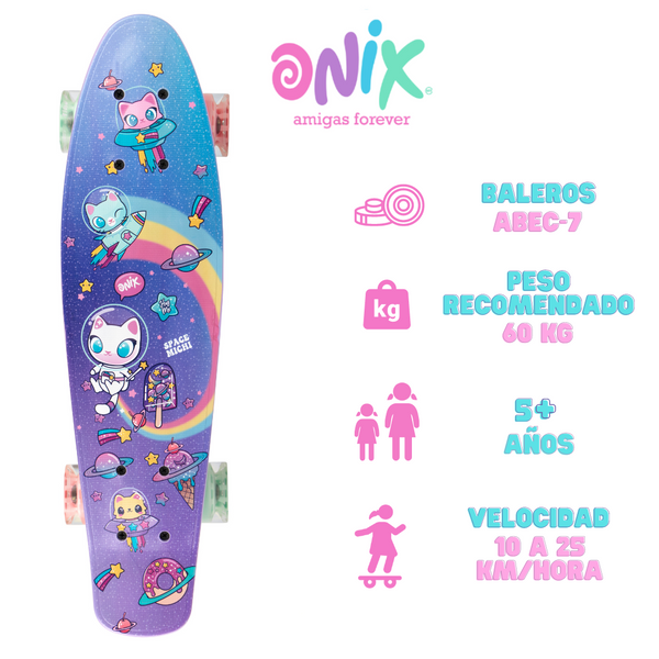 Patineta Para Niña Onix Space Misty Morado