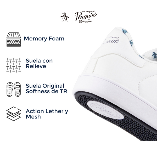 Tenis Original Penguin Style Gideon Blanco