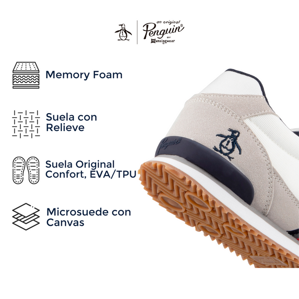 Tenis Original Penguin Style Seth Blanco