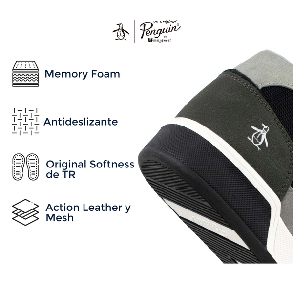 Tenis Para Hombre Original Penguin Style Hank Negro
