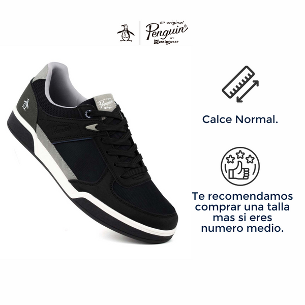 Tenis Para Hombre Original Penguin Style Hank Negro