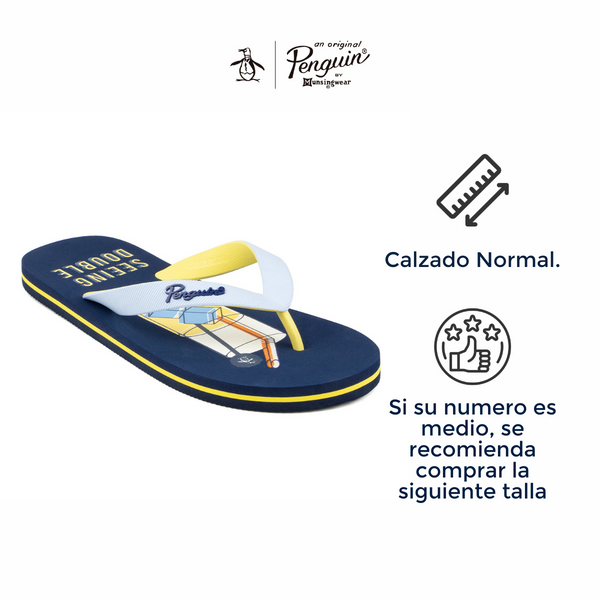 Sandalia Para Hombre Original Penguin Style Porter Azul Marino