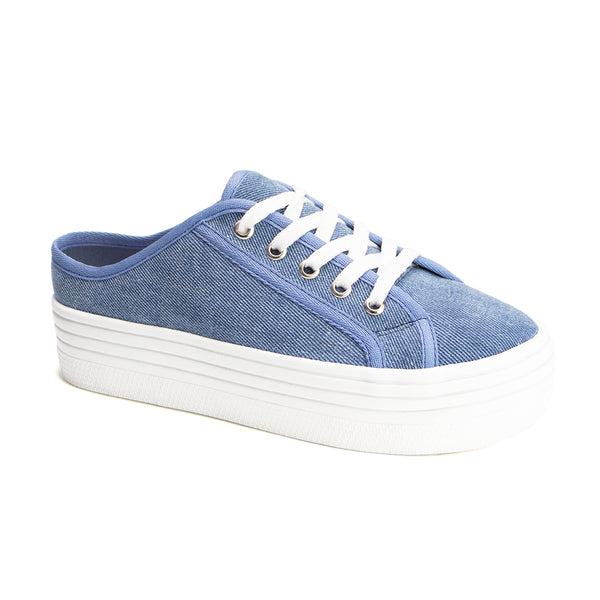 Tenis Para Mujer Vida Leve Amanda Azul Mezclilla