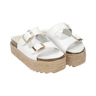 Sandalia Para Mujer Vida Leve Pia Plataforma Blanco