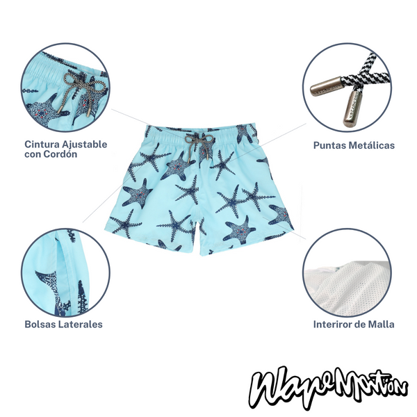 Traje De Baño WAVE Motion Azul Charlotte