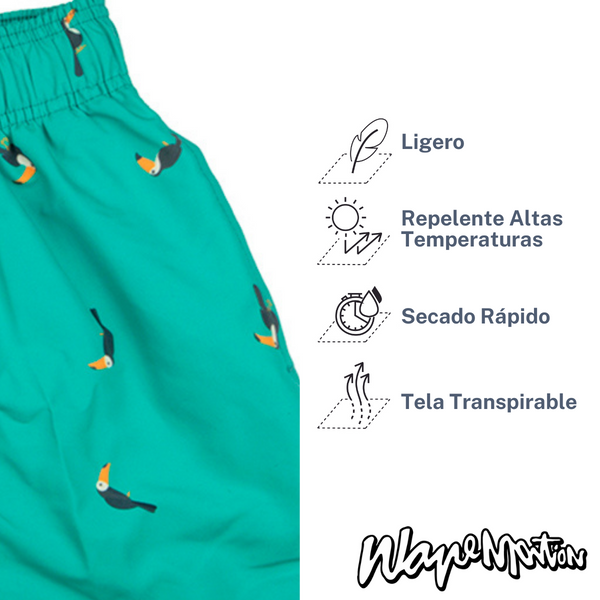 Traje de Baño Wave Motion Tucán Mint Leaf